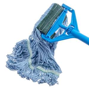 Carlisle, Flo-Pac, Synthetic Looped-End Wet Mop Head, Medium, Blue