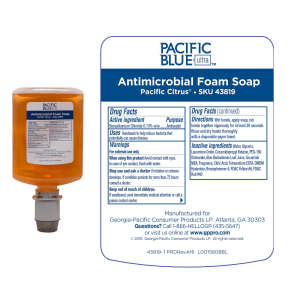 Georgia Pacific, Pacific Blue Ultra, Antimicrobial Pacific Citrus Liquid Soap,  1200 mL Cartridge