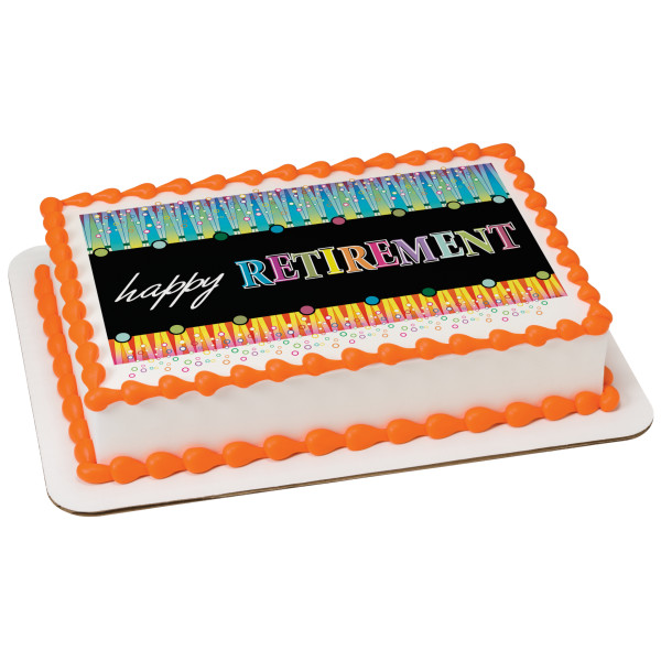 Happy Retirement PhotoCake® Edible Image®