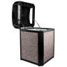 Rubbermaid Commercial, Landmark Series®, 35gal, Resin, Black, Square, Smoking Receptacle