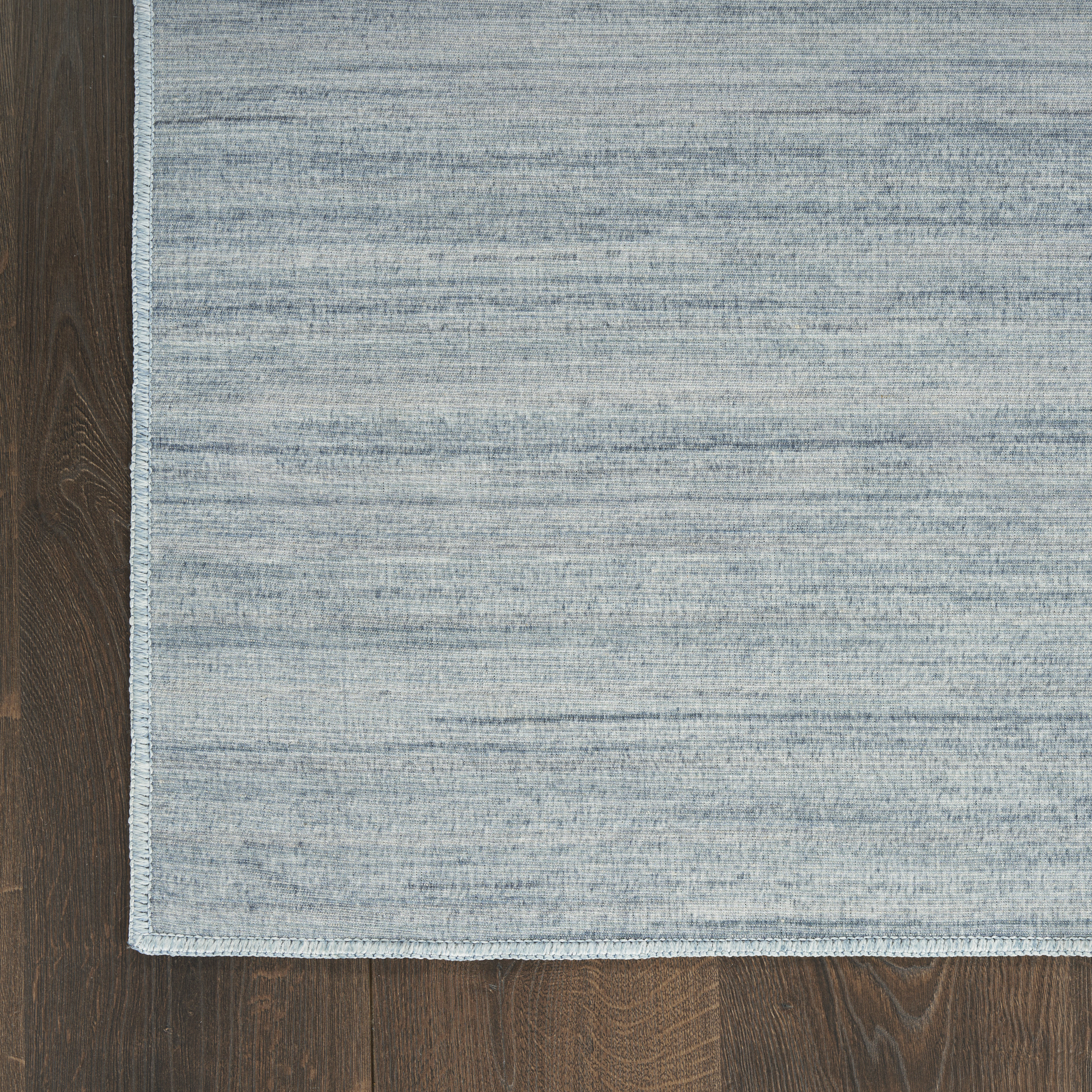 Nourison Washable Essentials 4' x 6' Aqua Modern Indoor Rug