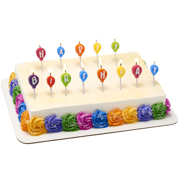 Happy Birthday Balloons Specialty Candles