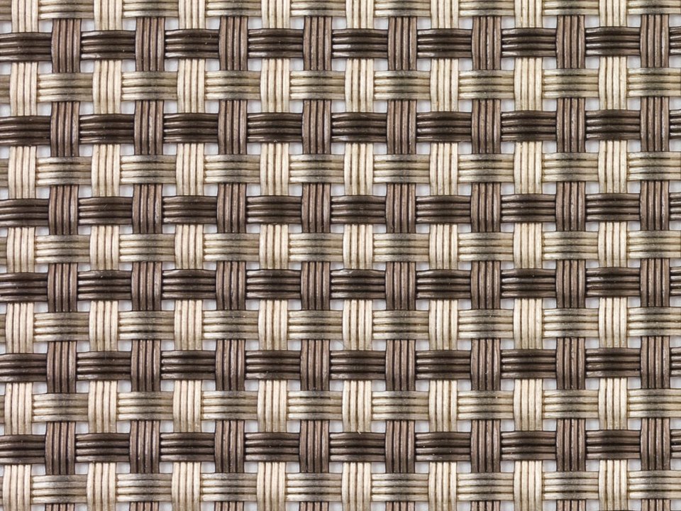 Wide-band placemat 45 x 30 cm PVC and polyester in brown and gold
