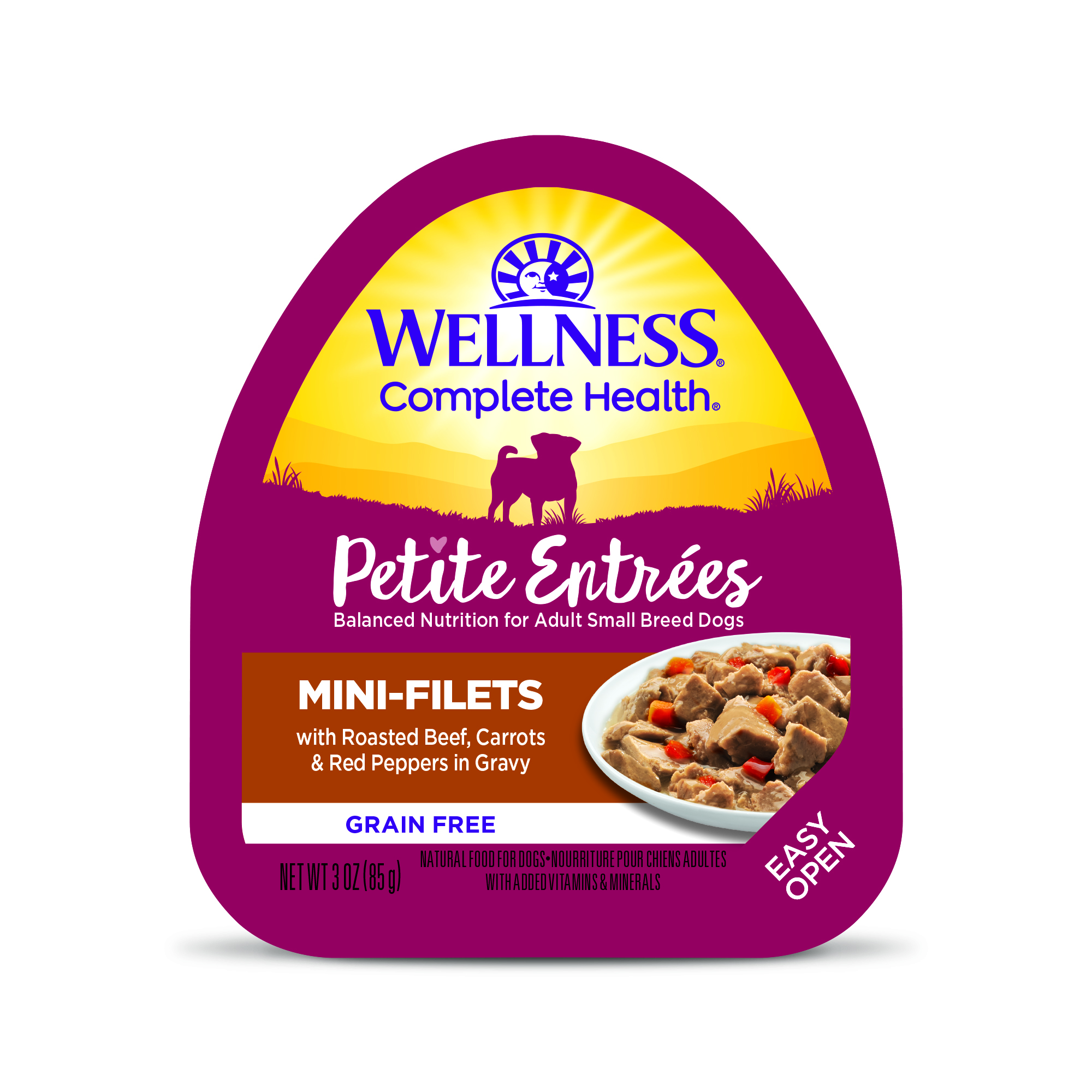 Wellness Complete Health Petite Entrées Mini Fillets Roasted Beef, Carrots & Red Peppers