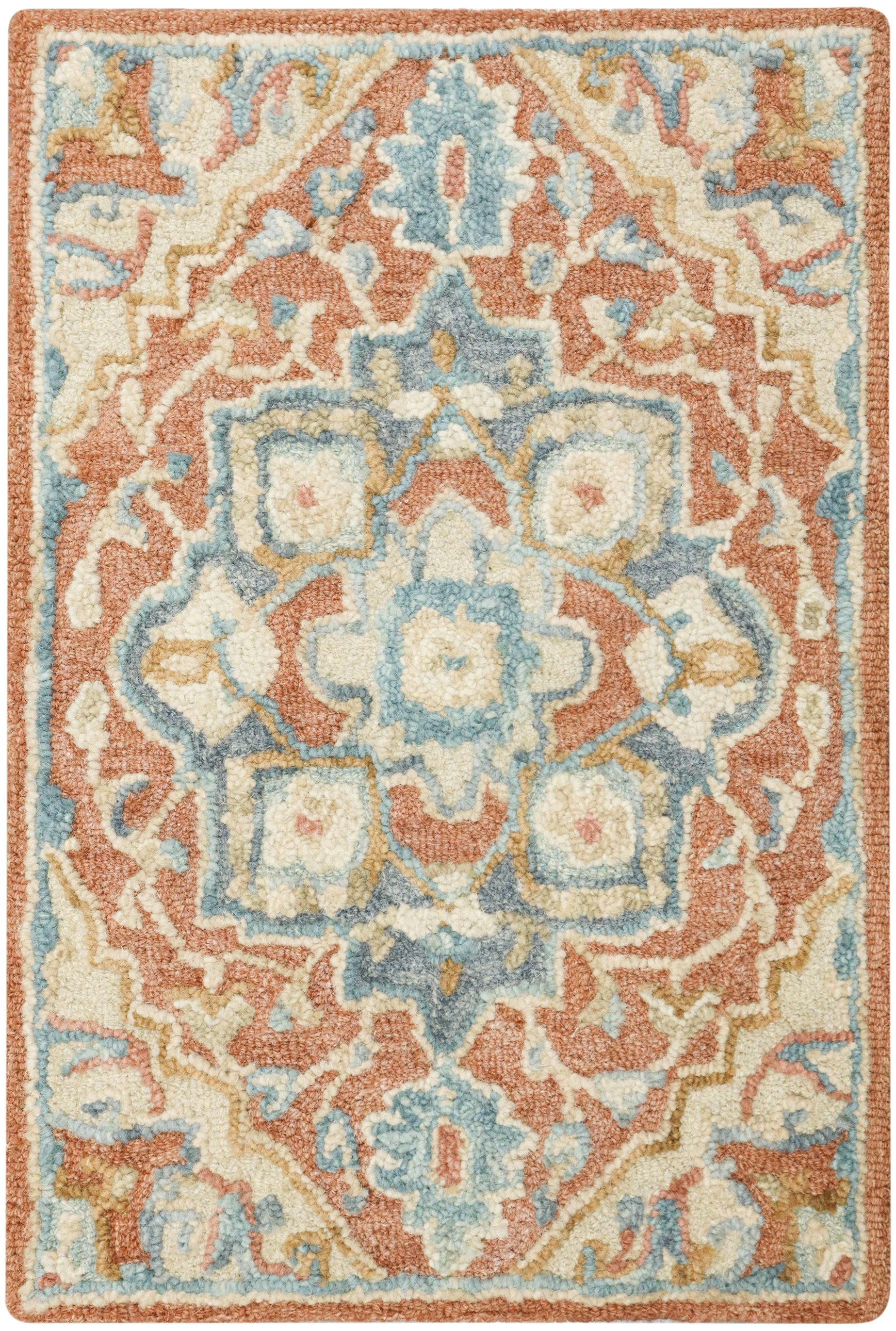 Nourison Maison 2' x 3' Rust Ivory Vintage Indoor Rug