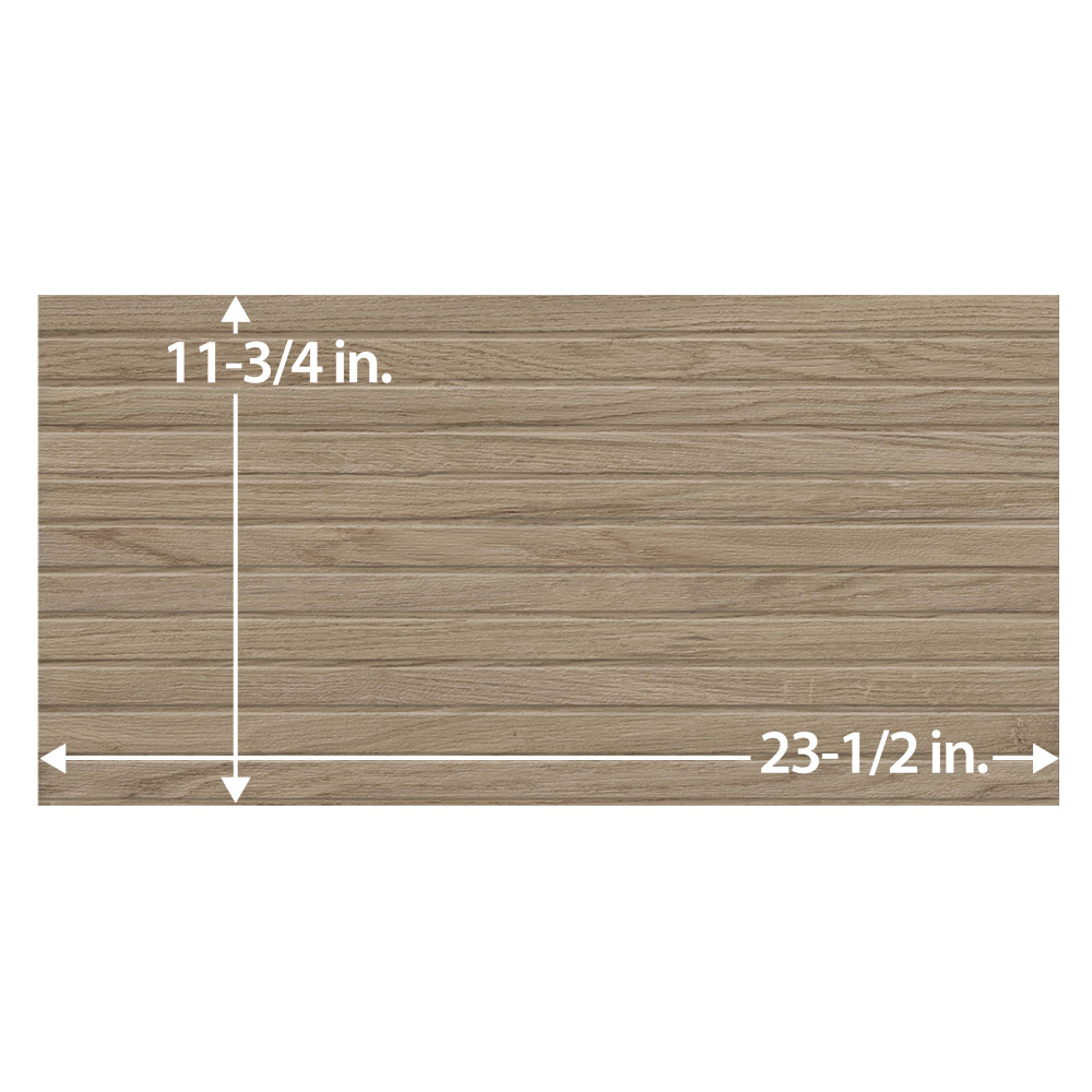 Woodstrip Nogal 11-3/4 in. x 23-1/2 in. Ceramic Wall Tile