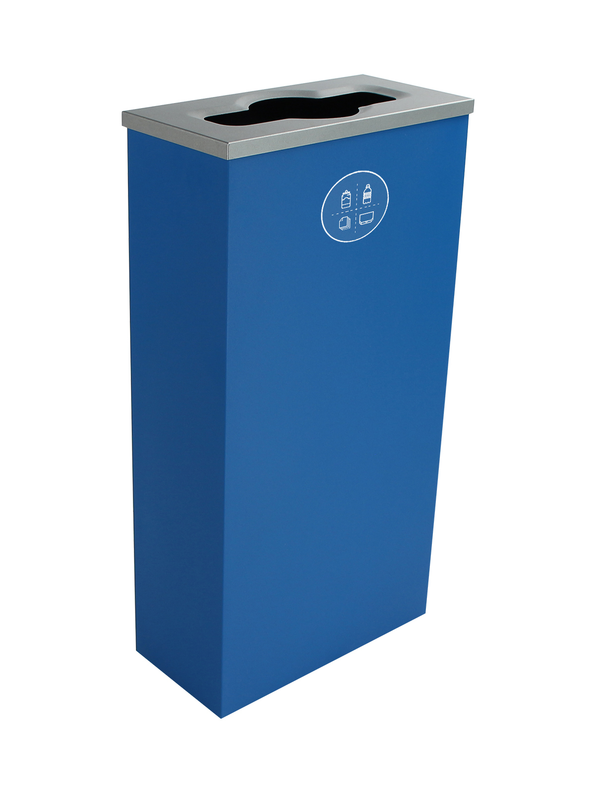 SPECTRUM – Single – Kit – Cube Slim – Mixed Recyclables – Mixed – Blue