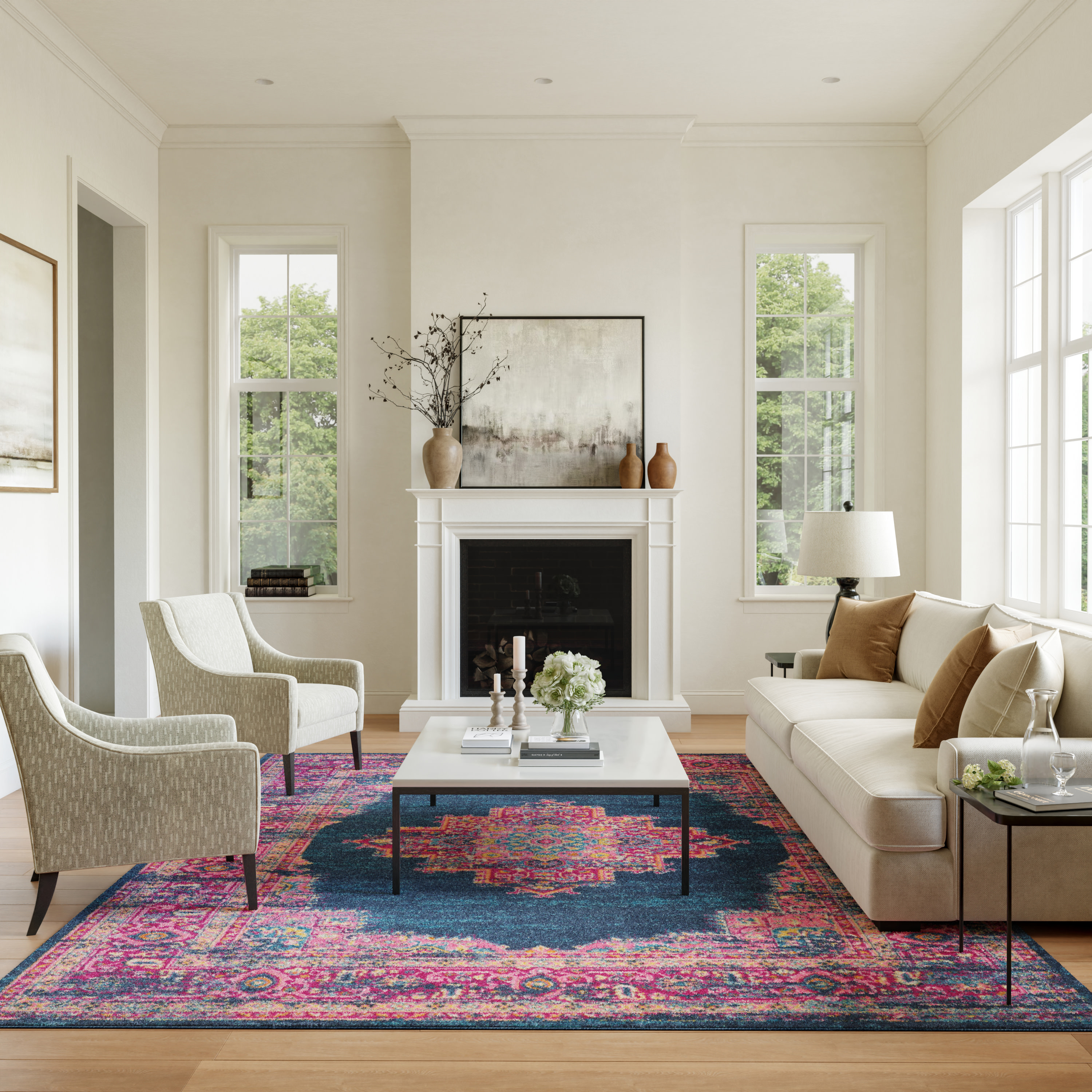 Nourison Passion 8' x 10' Blue Bohemian Indoor Rug