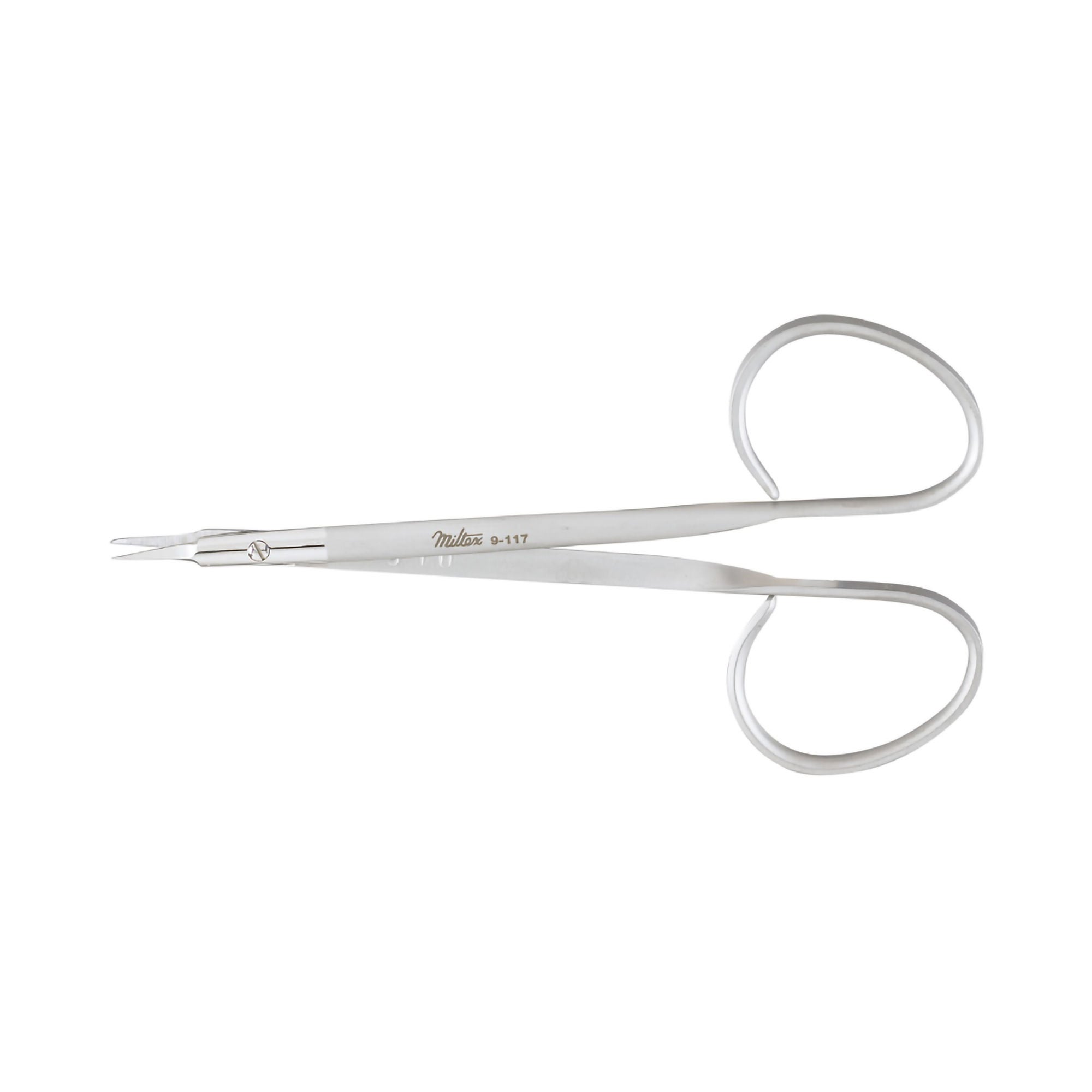 Suture Scissors Miltex® 4-7/8 Inch Length OR / Surgical Grade German Stainless Steel NonSterile Finger Ring Handle Curved Sharp Tip / Sharp Tip