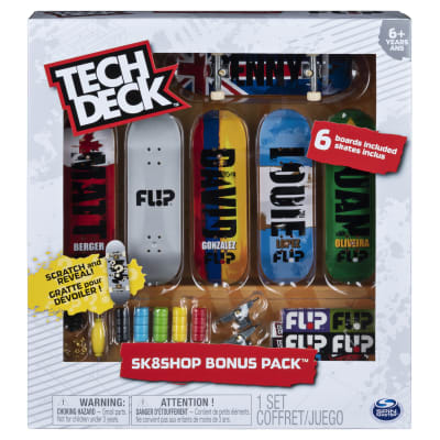 Tech Deck, Sk8shop Fingerboard Bonus Pack, Collectible and Customizable Mini Skateboards (Styles May Vary)