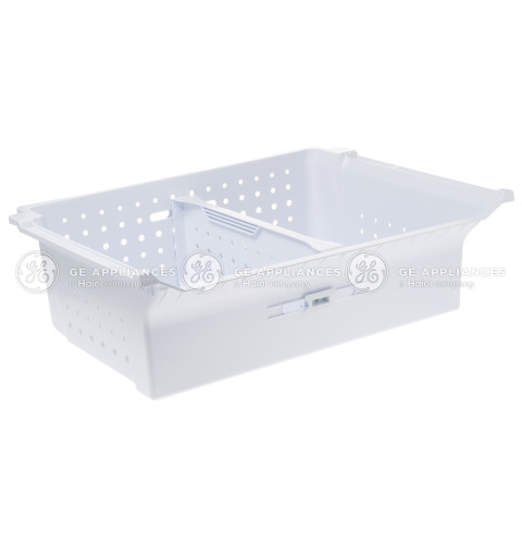 WHITE FREEZER LOWER BASKET W/ DIVIDER