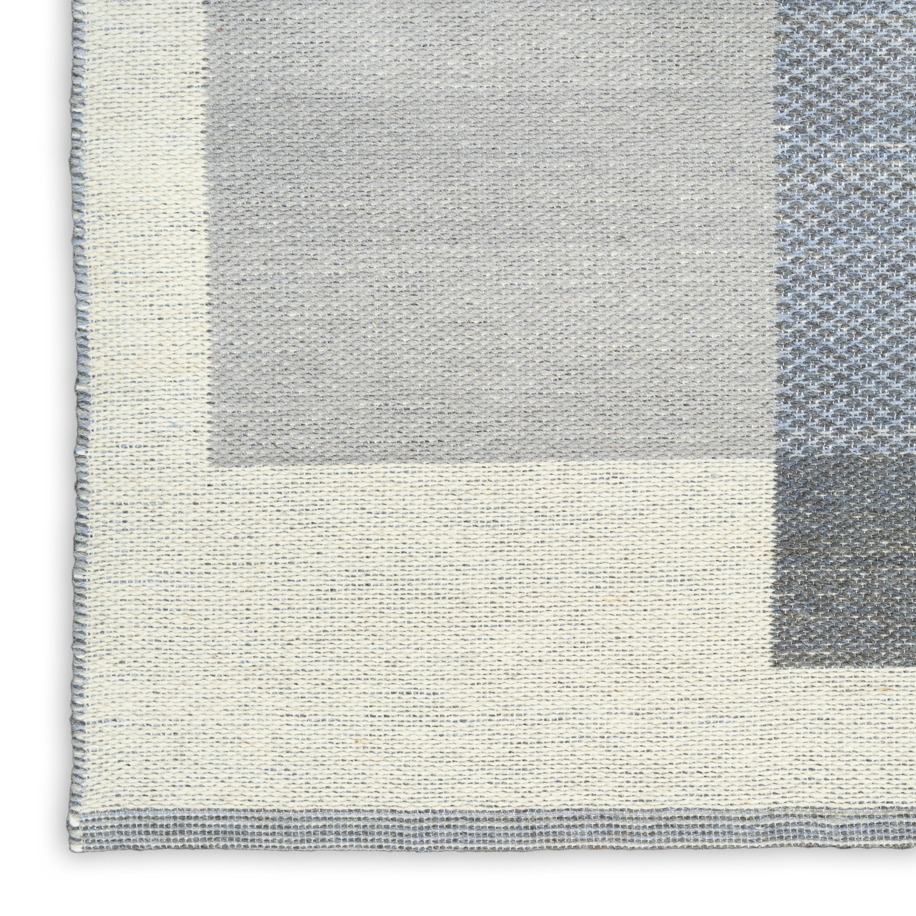 Nourison Copenhagen 8' x 10' Ivory Blue Mid-Century Modern Indoor Rug
