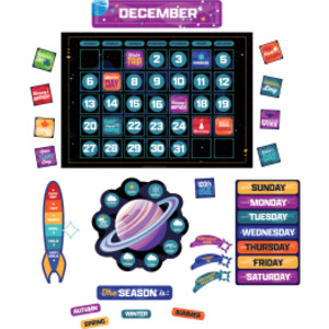 Mission to Explore Calendar Bulletin Board Set, 97 Pieces