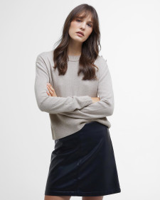Jade Crew Neck Jumper Silver Cloud