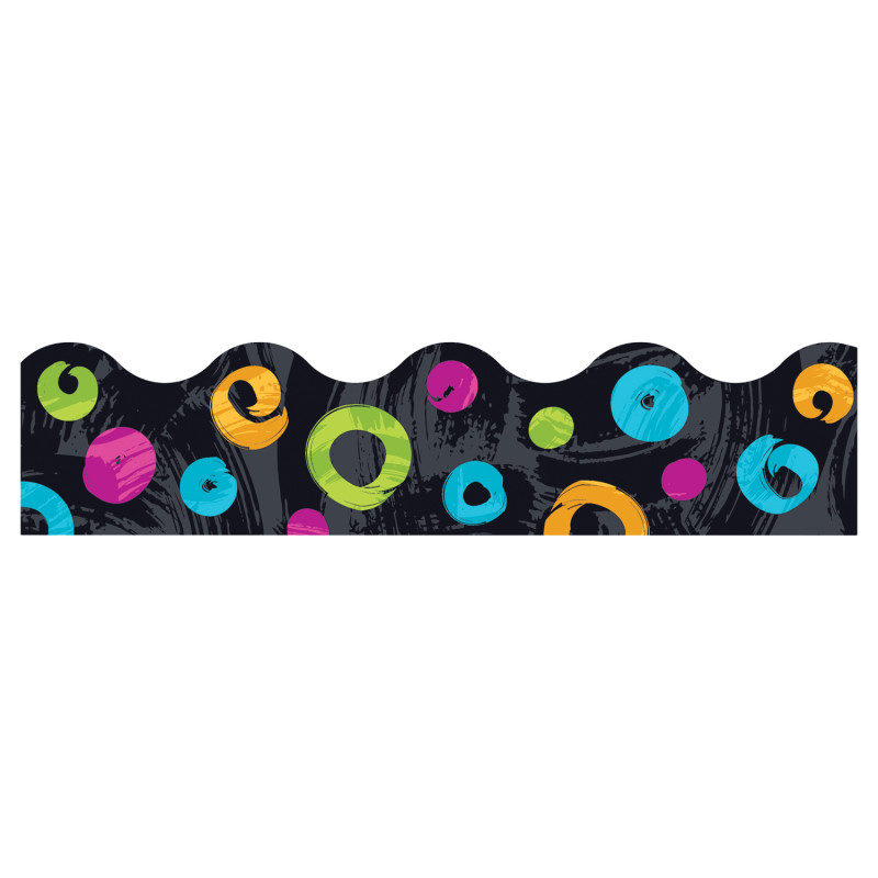 Color Harmony™ Swirl Dots on Black Terrific Trimmers®, 39'