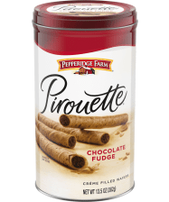 canister (14.1 ounces) Pepperidge Farm® Pirouette® Chocolate Fudge Rolled Wafers