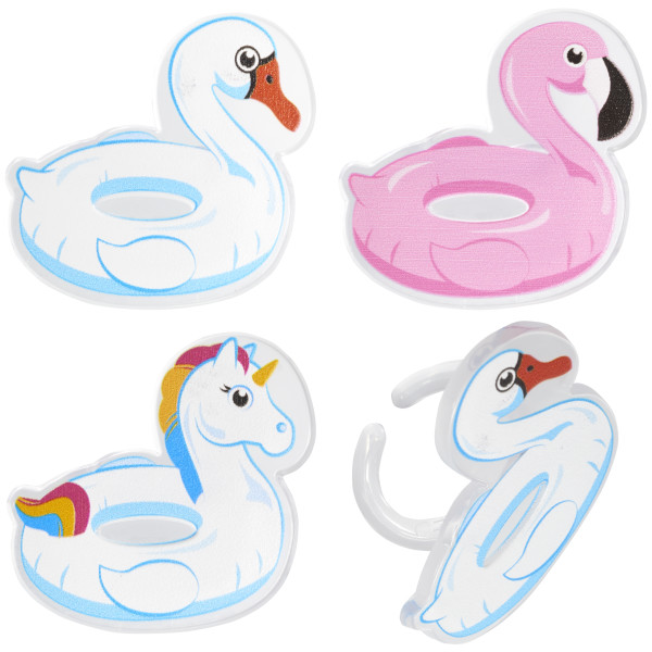 Pool Floaties Cupcake Rings