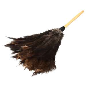 Impact, Economy 23" Ostrich Feather Duster, Ostrich Feather, Brown/Gray, 15 in