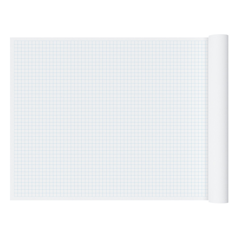 2cm Graph Paper Roll, 36" x 120", Blue