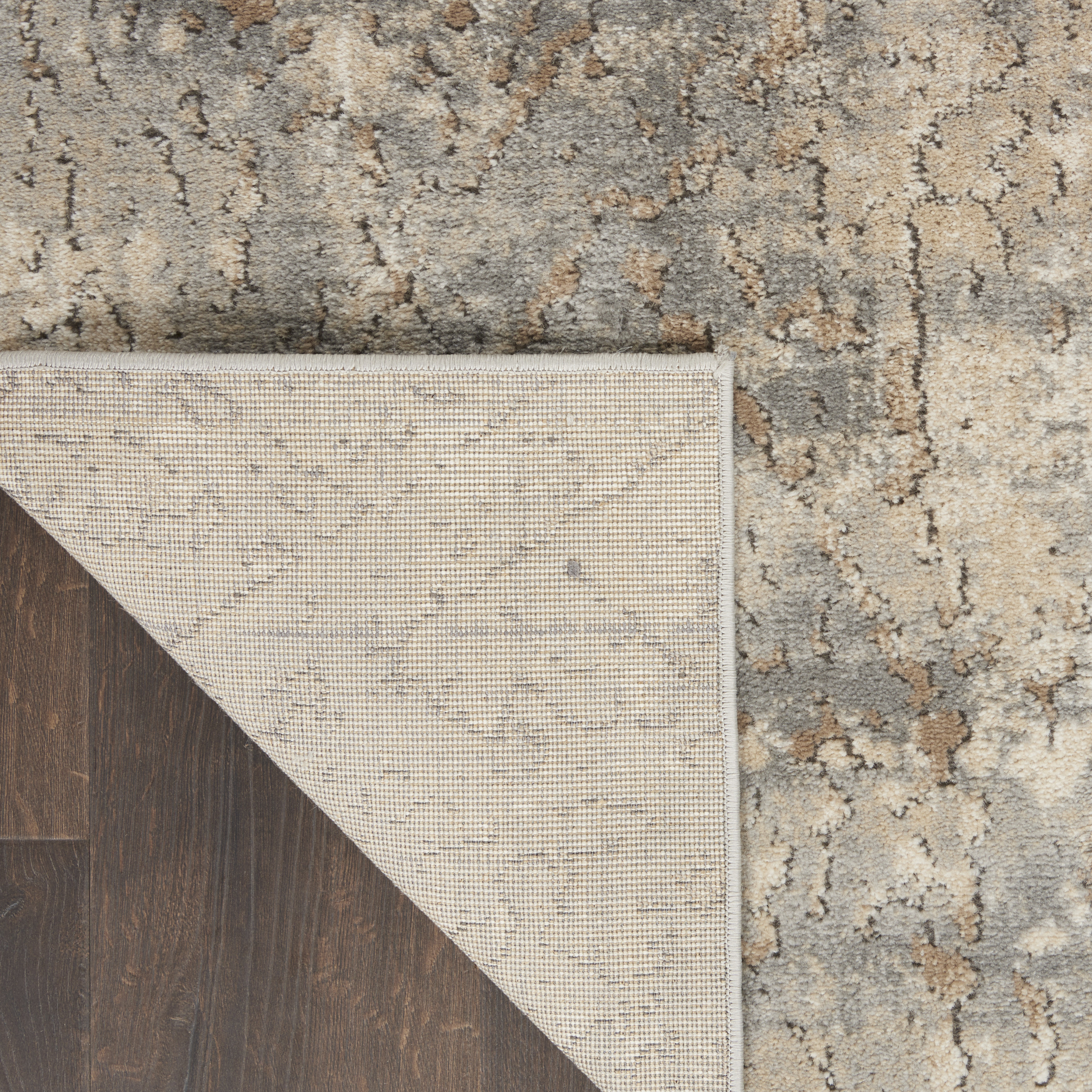 Nourison Quarry 3' x 5' Beige Grey Modern Indoor Rug