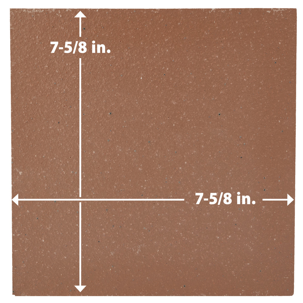 Lincoln Quarry Mayflower Red 7-5/8 in. x 7-5/8 in. Ceramic Floor and Wall Tile