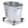 Geerpres, Seaway®, 26qt, Mop Bucket w/o Wringer, Stainless Steel