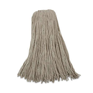 Boardwalk, Economical Lie-Flat Head Cotton Cut-End Wet Mop Head with 1" Headband, 32 oz, White