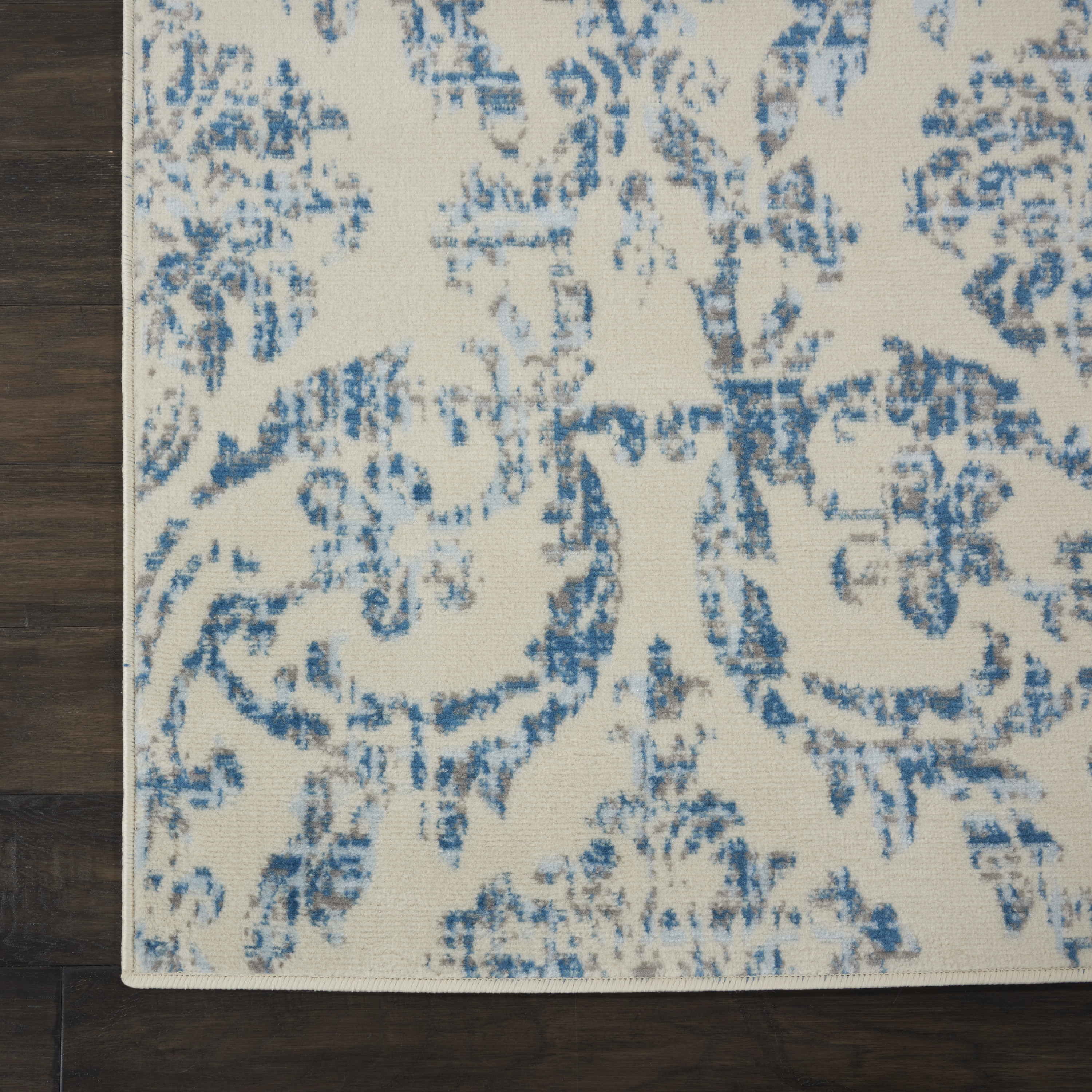 Nourison Jubilant 7' x 10' Ivory Blue Vintage Indoor Rug