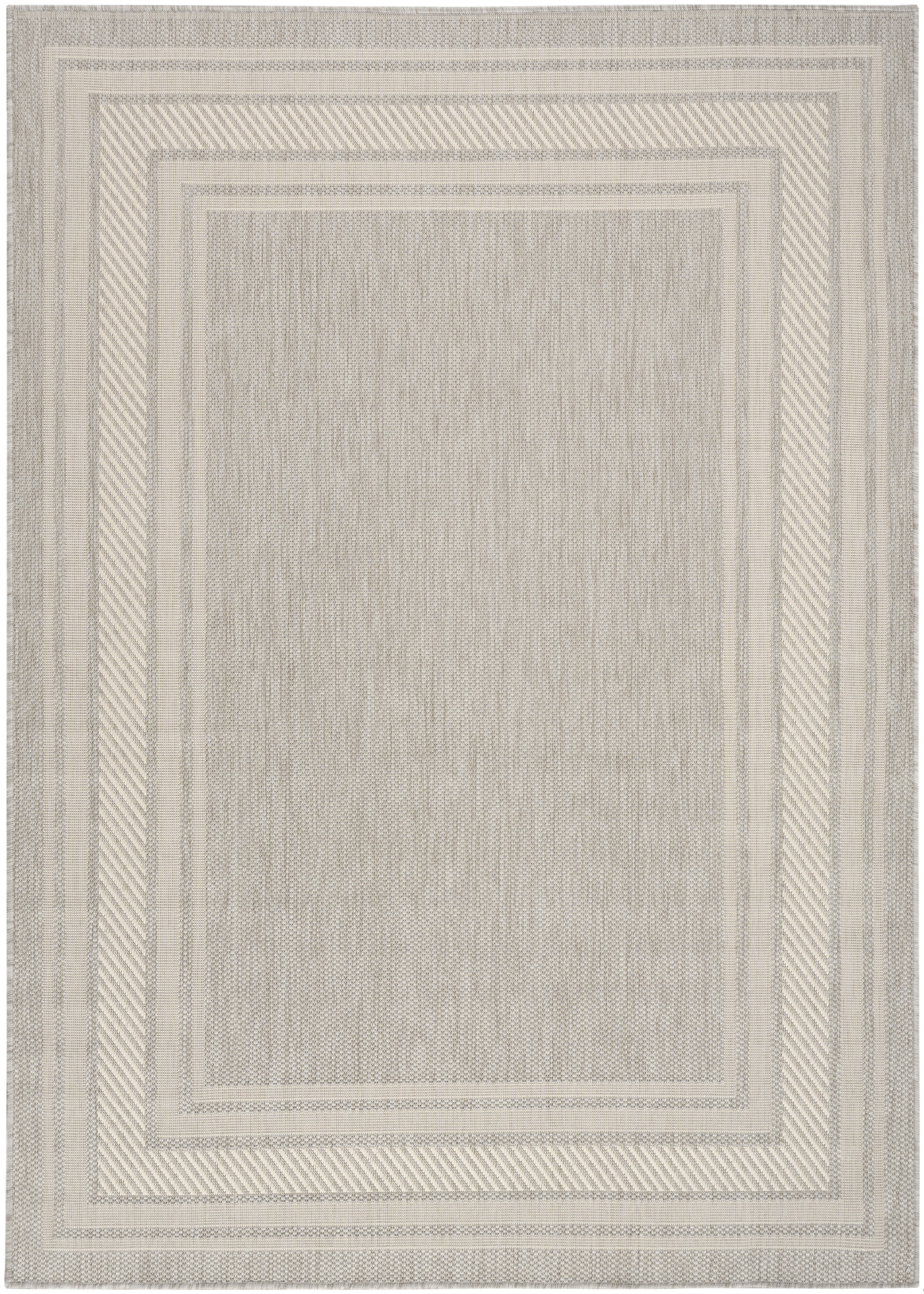 Nourison Horizon Indoor/Outdoor 6' x 9' Grey Modern Rug