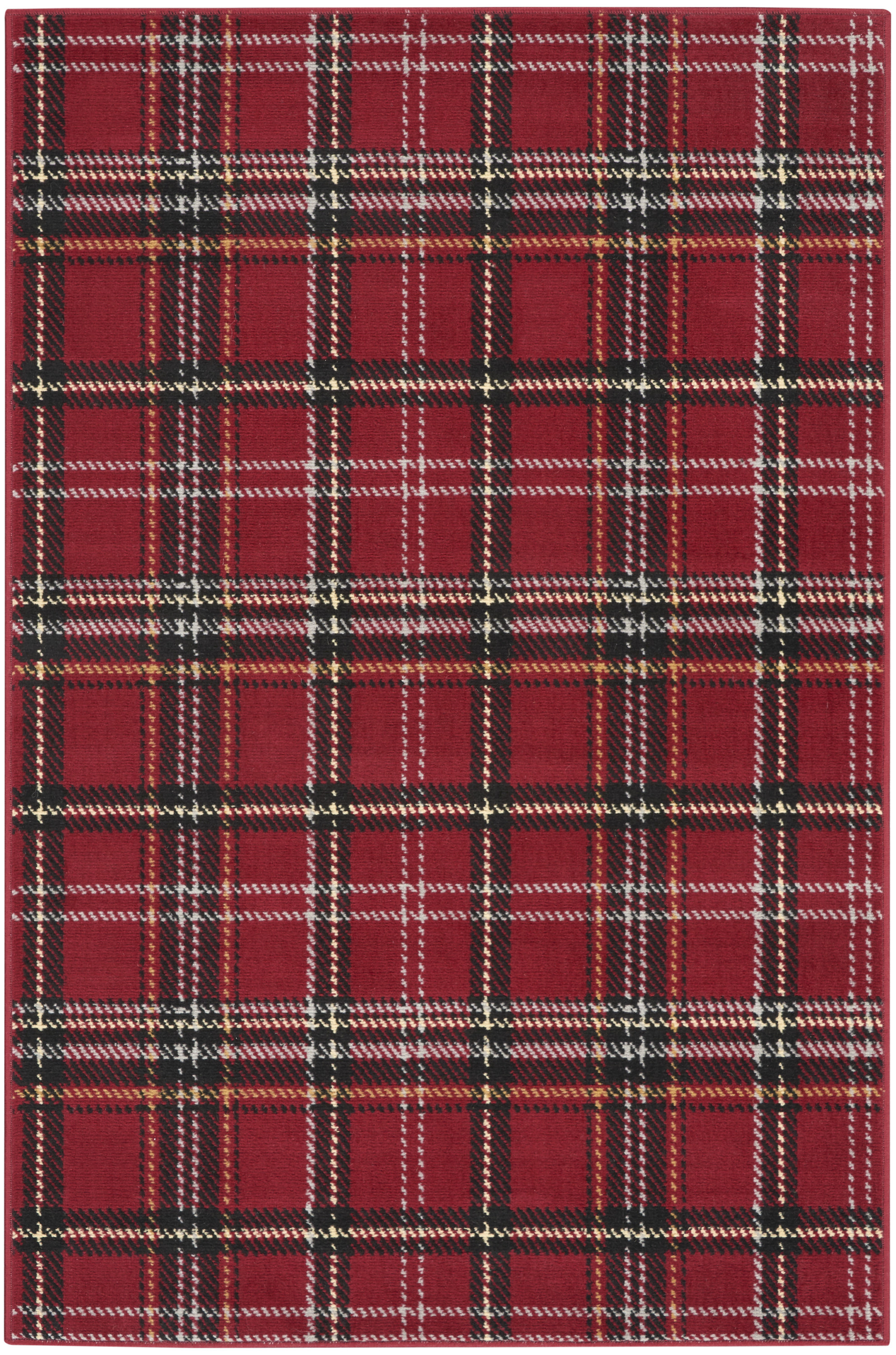 Nourison Grafix 3'9" x 5'9" Red Rustic Indoor Rug
