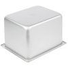 Half-size 8-inch-deep Super Pan® heavy-duty stainless steel steam table pan with flat corners