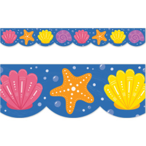 Sea Friends Seashells EZ Border, Bulletin Board Border, 48 Feet