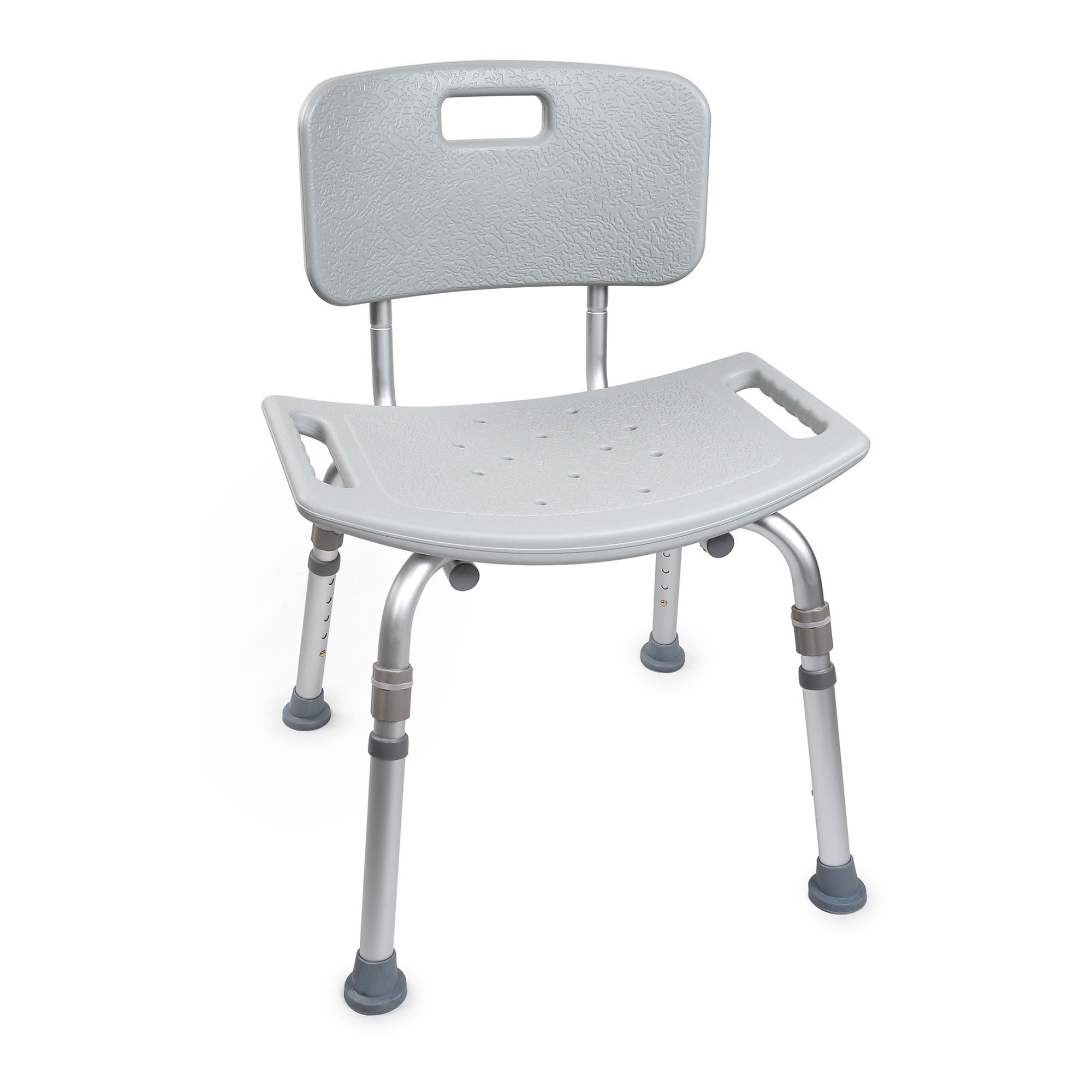 McKesson Removable Back Aluminum Bath Bench, 15.5 – 19.5 Inch, Gray