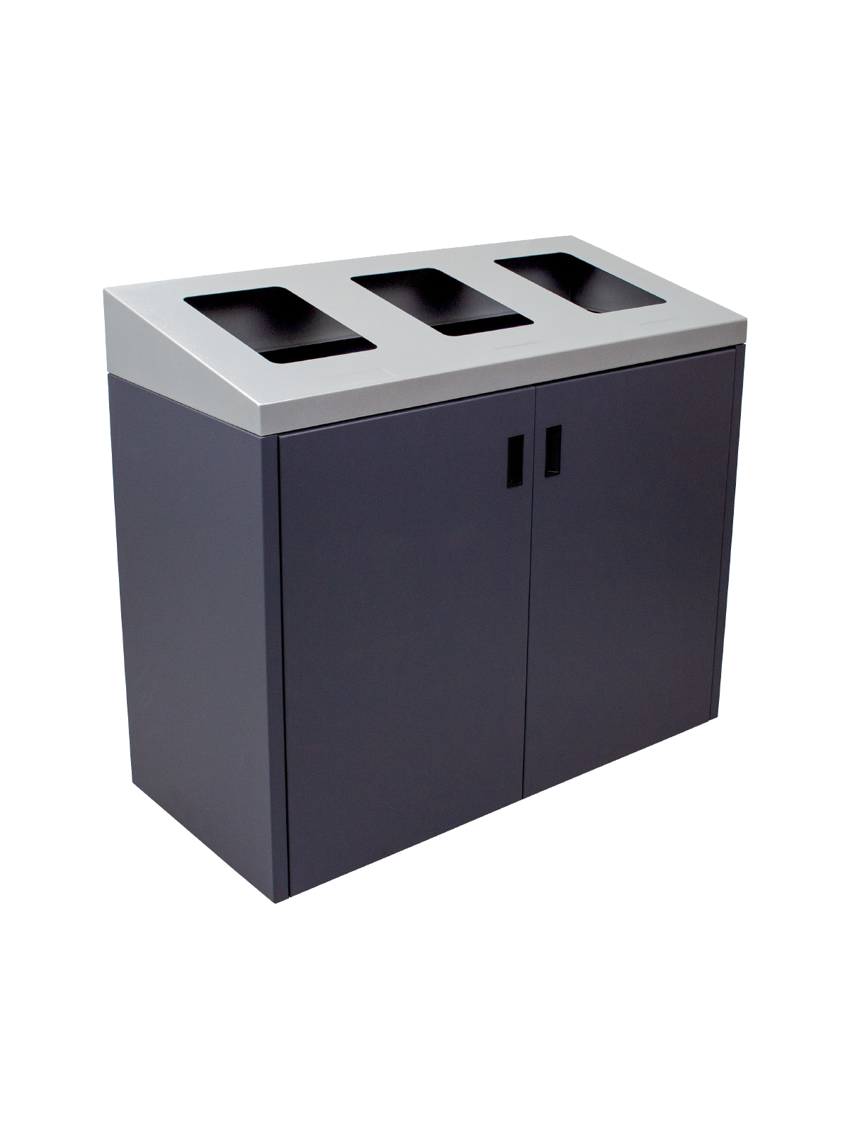 SUMMIT – Triple – Unit – Xl – Sloped Lid – Full – Grey-Silver