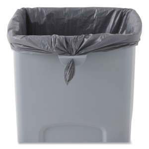 Rubbermaid Commercial, Untouchable, 23 gal, Resin, Gray, Square, Receptacle