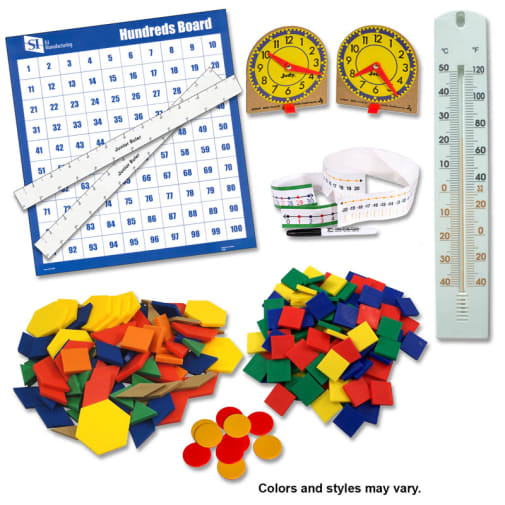Saxon Math Manipulative Kit 3 (Basic Plastic Pattern Blocks, NO Optional Items)