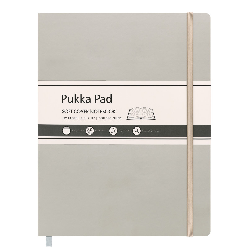 Pukka Soft Cover Lettersize College Ruled - Oatmeal