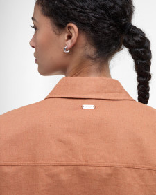 Cary Boxy Short-Sleeved Shirt Bran