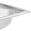 Half-size 2 ½-inch-deep Super Pan® stainless steel Super Shapes kidney-style wild pan
