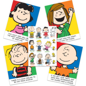 Peanuts Characters & Motivational Phrases Bulletin Board Set
