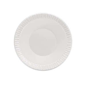 Dart, Quiet Classic Laminated Foam Dinnerware Bowls, 10 To 12 Oz, White