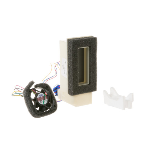 Refrigerator damper fan assembly