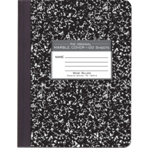 Marble Composition Book, Black