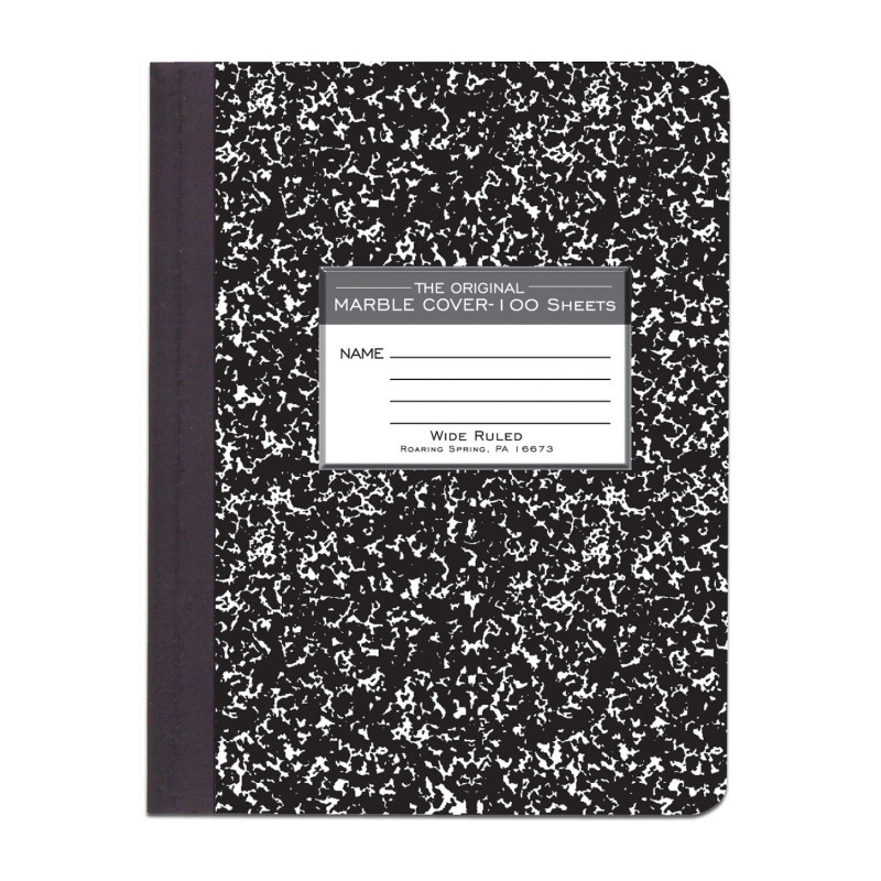 Marble+Cover+Composition+Book%2C+Wide+Rule%2C+9+3%2F4+X+7+1%2F2%2C+100+Pages