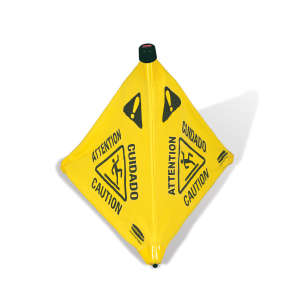 Rubbermaid Commercial, Floor Sign, Yellow, 20"