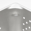 Half-size 6-inch-deep Super Pan V® perforated stainless steel steam table pan