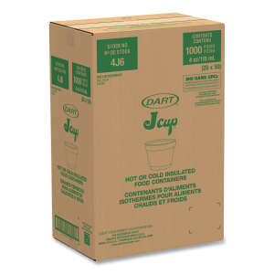 Dart, Bowl Containers, 4 oz, Foam, White