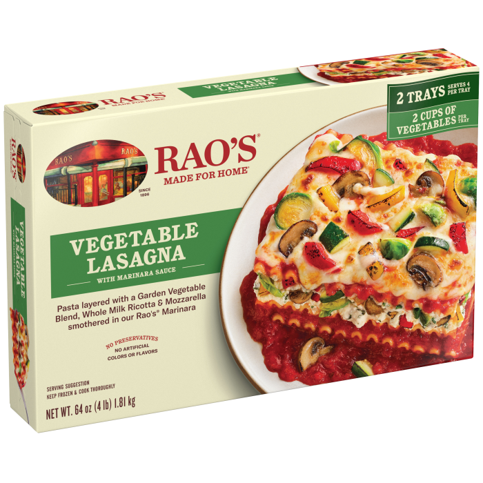 Vegetable Lasagna with Marinara Sauce Frozen Meal, 64 oz - Left angle Image