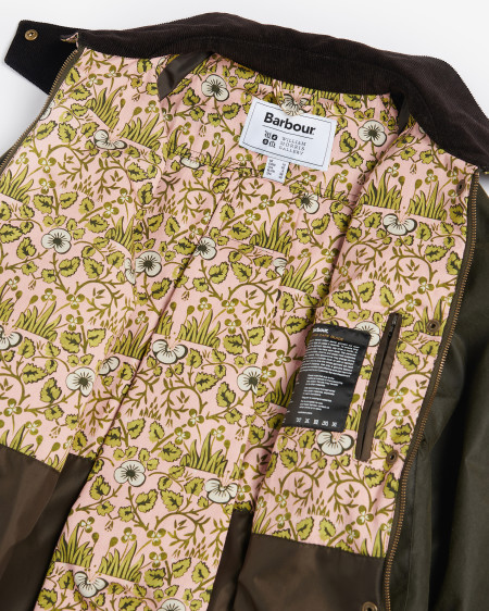 Barbour x William Morris Gallery Rendall Waxed Jacket
