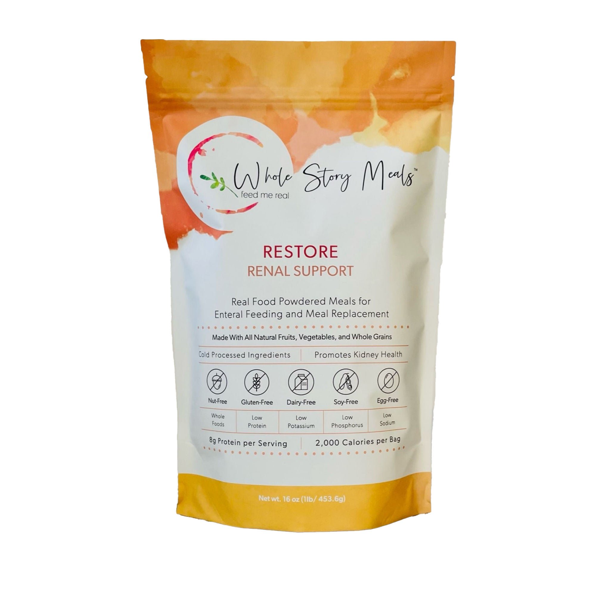 Whole Story Meals Restore Renal Support for Enteral Feeding and Meal Replacement